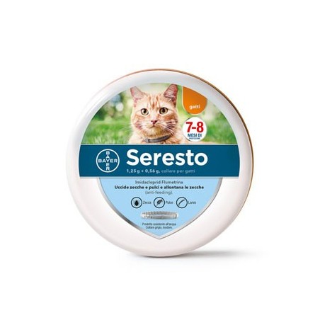 Bayer Elanco Seresto collare per gatti 38 cm collare antiparassitario a partire da 2 CONFEZIONI il prezzo+ sped. scende a € 25,1
