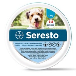 Seresto Collare Antiparassitario Cani fino a 8 kg 38 cm Protezione Pulci e Zecche 8 Mesi