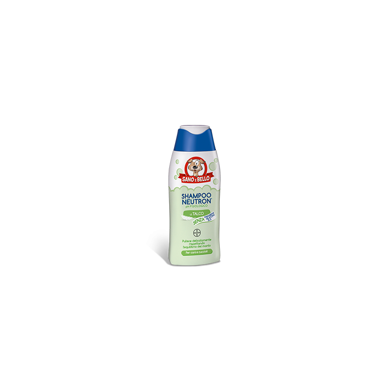 Bayer Shampoo Ph Fisiologico Neutron al Talco 250 ml Delicato per Cani Adulti e Cuccioli