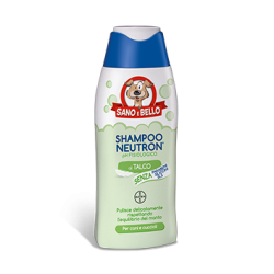 Bayer Shampoo Ph Fisiologico Neutron al Talco 250 ml Delicato per Cani Adulti e Cuccioli