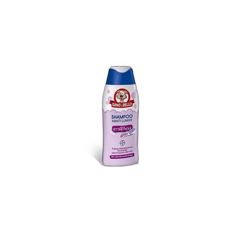 Bayer Shampoo Manti Lunghi 250 ml Pulizia e Cura per Pelo Lungo