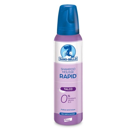 Elanco Shampoo Schiuma Secca Rapid al talco 300ml