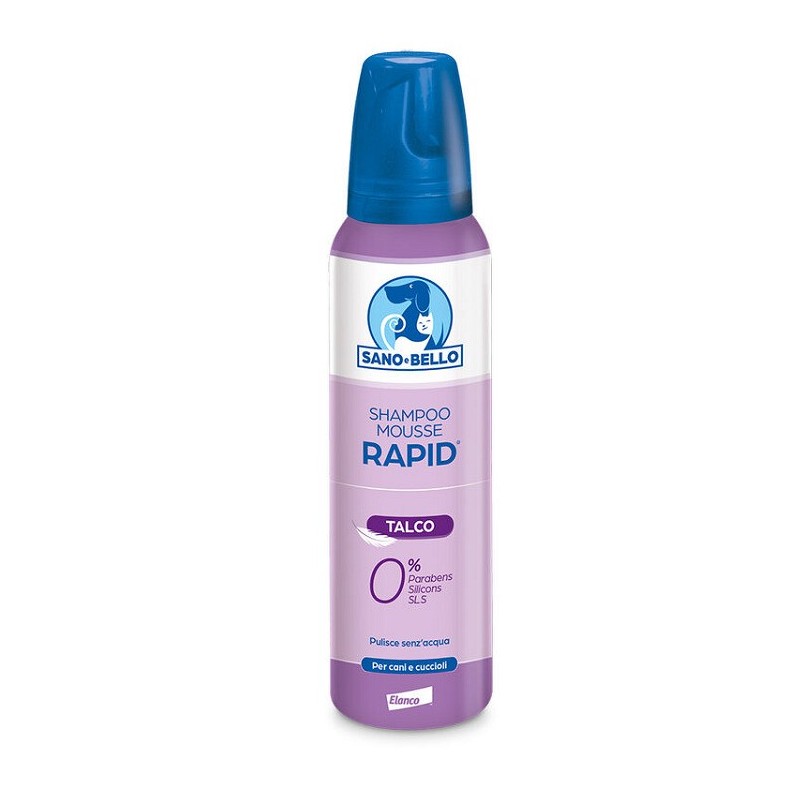 Elanco Shampoo Schiuma Secca Rapid al talco 300ml