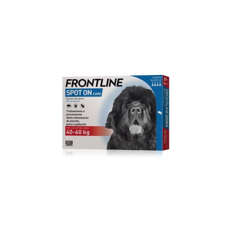 boehringer ingelheim Antiparassitario Frontline spot on cani da 4 pipette da 40 - 60 kg 4,02ml