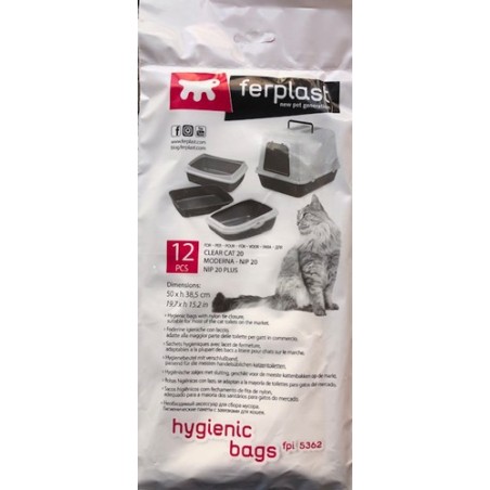 Ferplast FPI 5362 Sacchetti igienici per lettiere per gatti