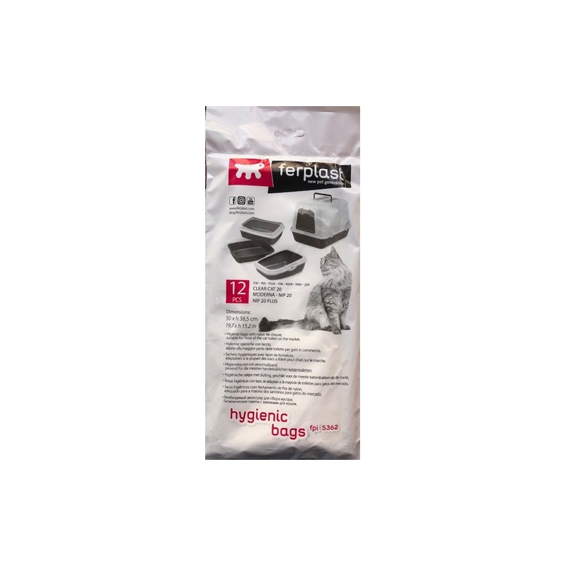 Ferplast FPI 5362 Sacchetti igienici per lettiere per gatti