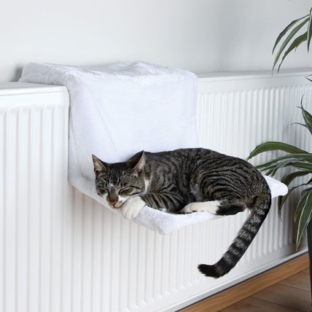 Cuccia per Gatti Trixie Amaca per radiatori in peluche Bianco Lana