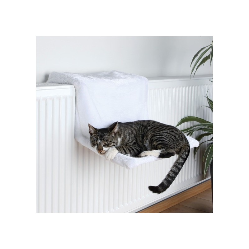 Cuccia per Gatti Trixie Amaca per radiatori in peluche Bianco Lana