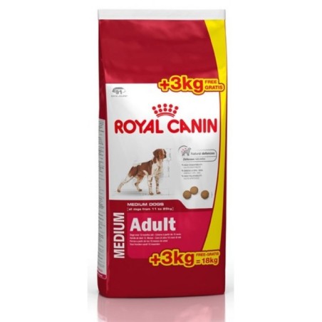 Royal Canin Medium Adult da kg 15 + kg 3 gratis