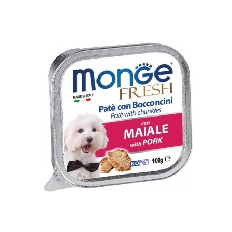 Monge SUPERPREMIUM Fresh Patè e bocconcini con maiale da gr 100