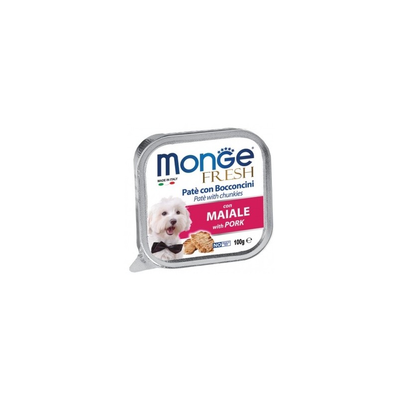 Monge SUPERPREMIUM Fresh Patè e bocconcini con maiale da gr 100