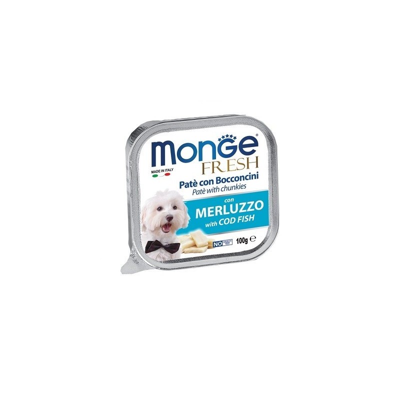 Monge SUPERPREMIUM Fresh Patè e bocconcini con merluzzo 100 gr