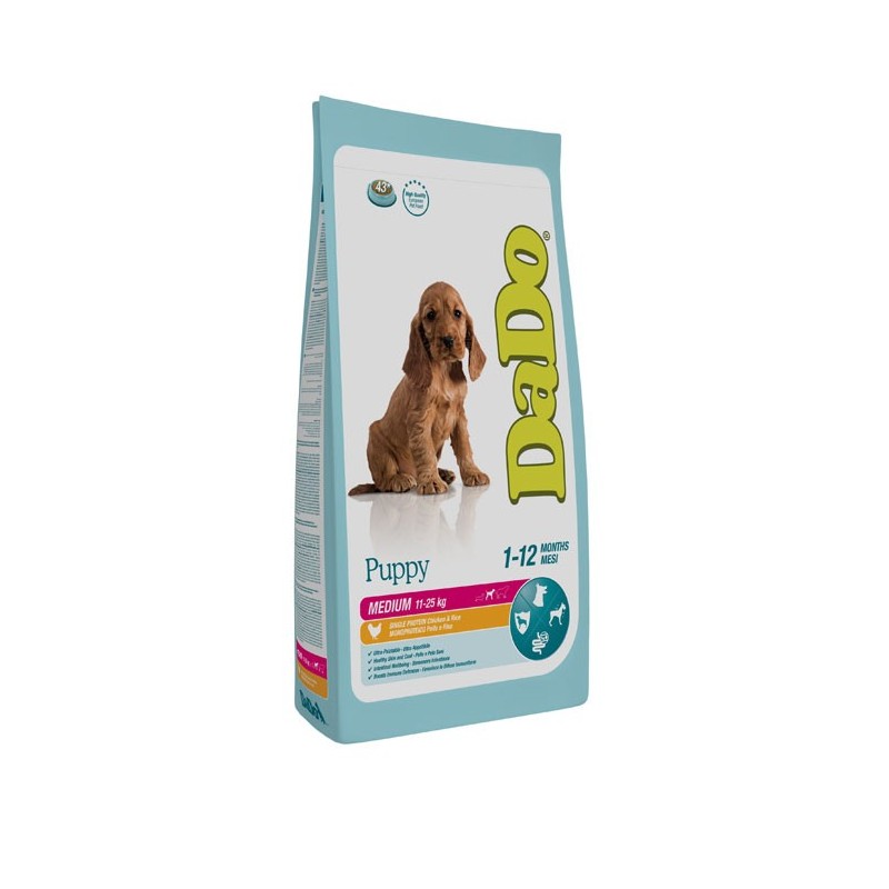 DADO Puppy pollo e riso Medium breed da 12 kg