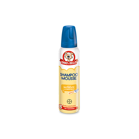 Bayer Shampoo Mousse Pappa Reale per Cuccioli 300 ml Delicato e Nutriente