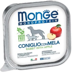 Monge dog fruits coniglio e mela monoproteico da 150 gr 