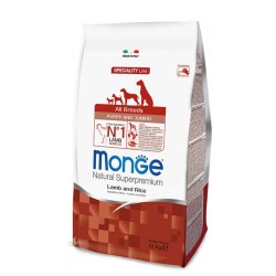 Monge Superpremium All Breeds Puppy & Junior Agnello e Riso per cane da 12 kg 