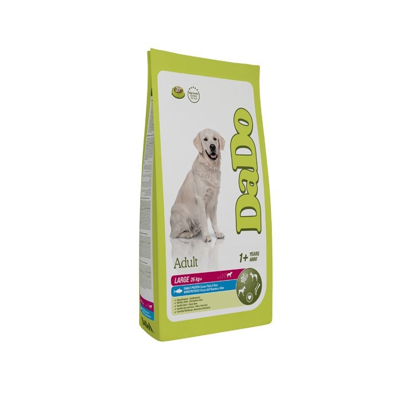 DADO Adult Maintenance Large Breed Pesce dell'Oceano e Riso da 12 kg