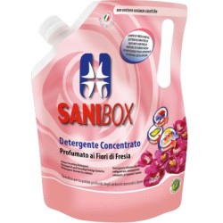 Sanibox Detergente Igienizzante elimina odori da 1 litro Profumazione Fiori di Fresia