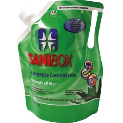 Sanibox Detergente Igienizzante elimina odori da 1 litro Profumazione Aloe 