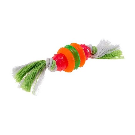 Ferplast Gioco per cani in gomma termoplastica con cotone annodato Pa 6417