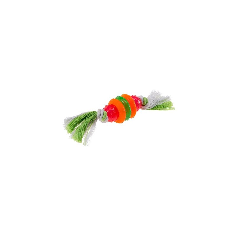 Ferplast Gioco per cani in gomma termoplastica con cotone annodato Pa 6417
