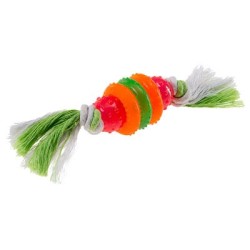 Ferplast Gioco per cani in gomma termoplastica con cotone annodato Pa 6417