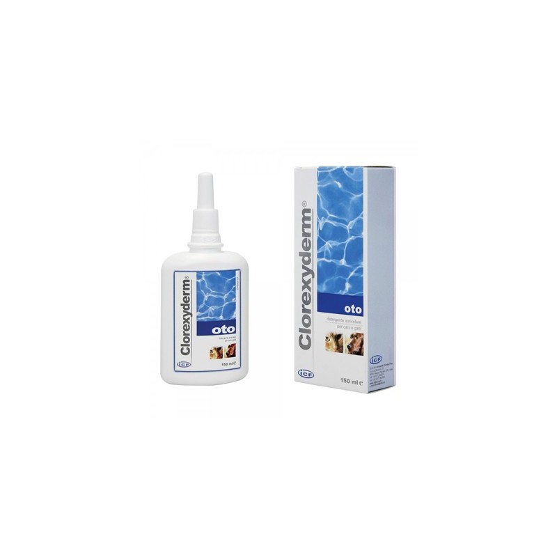ICF CLOREXYDERM OTO detergente auricolare per cani e gatti dea 150 ml