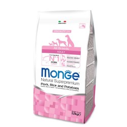 Monge Superpremium All Breeds Adult Maiale Riso e Patate da kg 12 cane