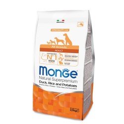 MONGE SUPERPREMIUM All Breeds Adult Anatra, Riso e Patate da kg 2,5 cane