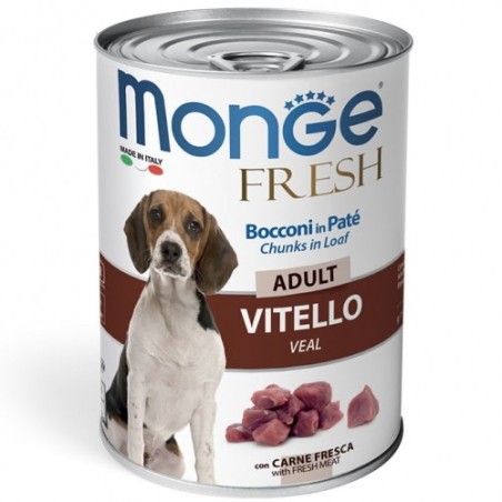 Monge Fresh Bocconi in Paté con Vitello  Adult da gr 400