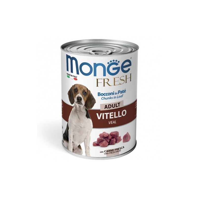 Monge Fresh Bocconi in Paté con Vitello  Adult da gr 400