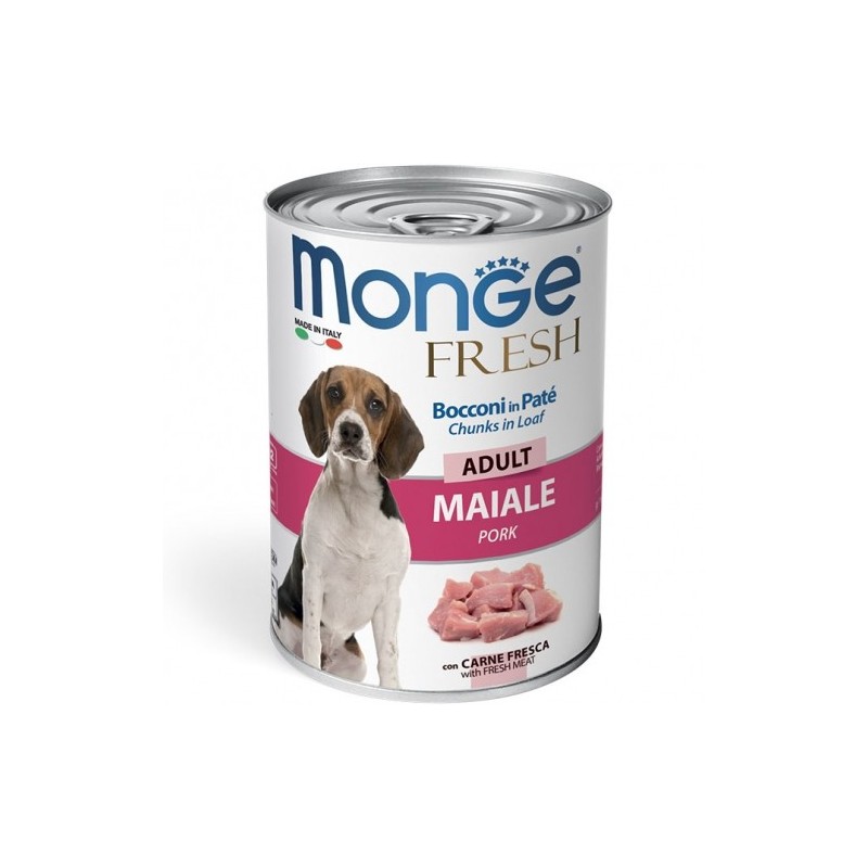 Monge Fresh Bocconi in Paté con Maiale Adult da gr 400
