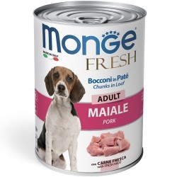 Monge Fresh Bocconi in Paté con Maiale Adult da gr 400