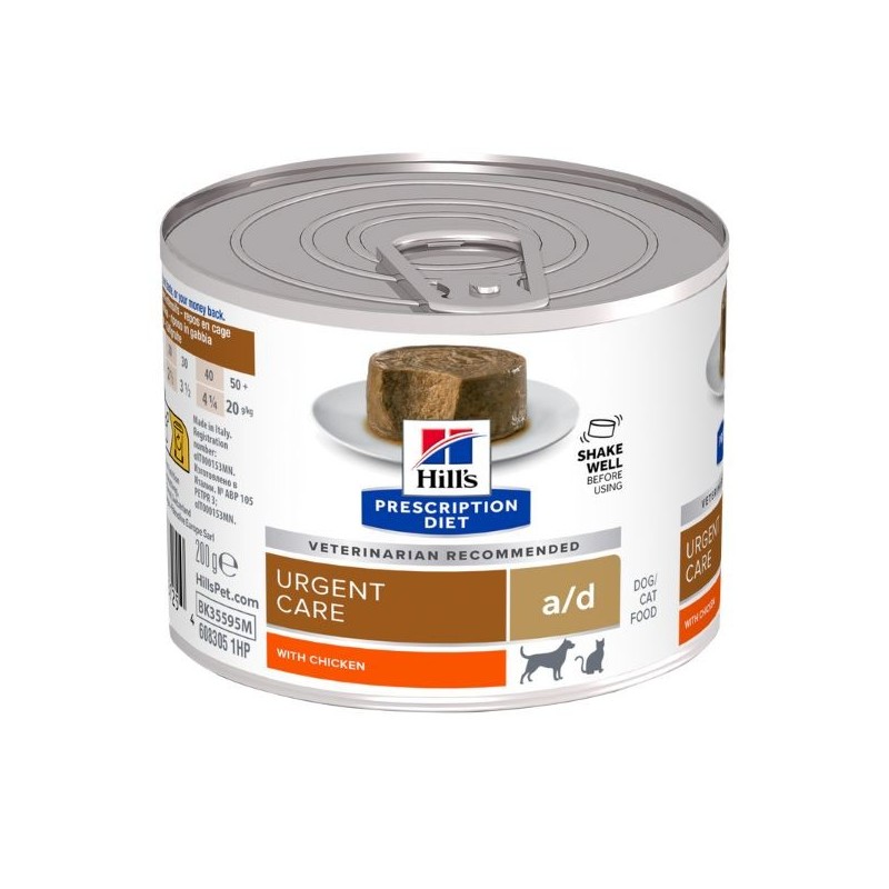 Hill's Prescription Diet a/d Canine/Feline anoressia e interventi chirurgici 200 gr