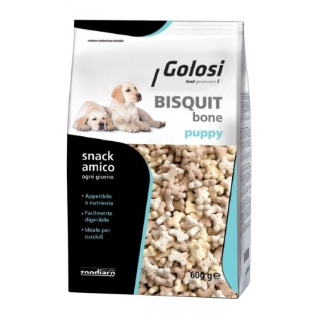 Golosi Bisquit BONE Puppy biscotto per cani cuccioli da 600 gr