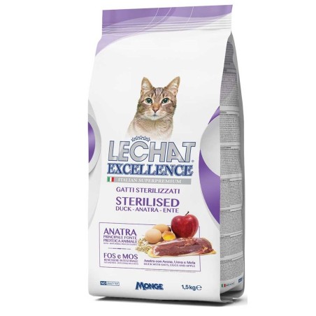 Monge Lechat Excellence Sterilised Anatra da 1,5 kg