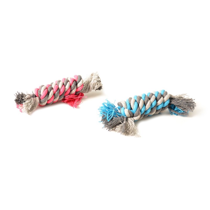 Dummy gioco per cani in corda di cotone annodato 13 cm