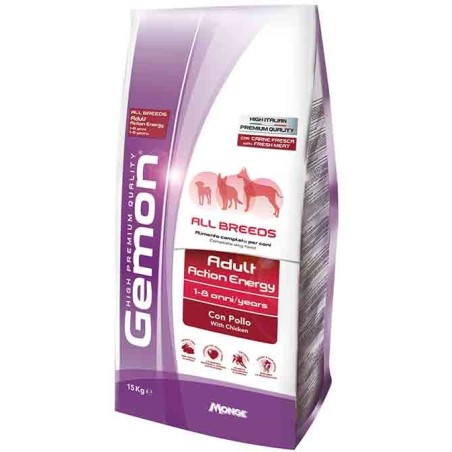 Gemon by Monge All Breeds Adult Action Energy con pollo formato da 15 kg 