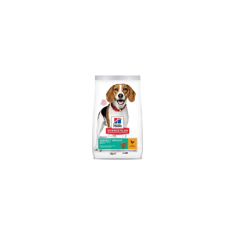 Hill's Science Plan Perfect Weight Medium Alimento per Cani con Pollo da kg 12