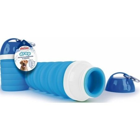 Record Dispenser Drop Bottiglia Pieghevole per Cani da 0,6 Lt