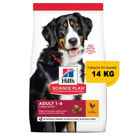 Hill's Science Plan Canine Adult Advanced Fitness Large Breed con Pollo 14 Kg  secco ex 12 kg  OFFERTA  € 3,49 / kg 