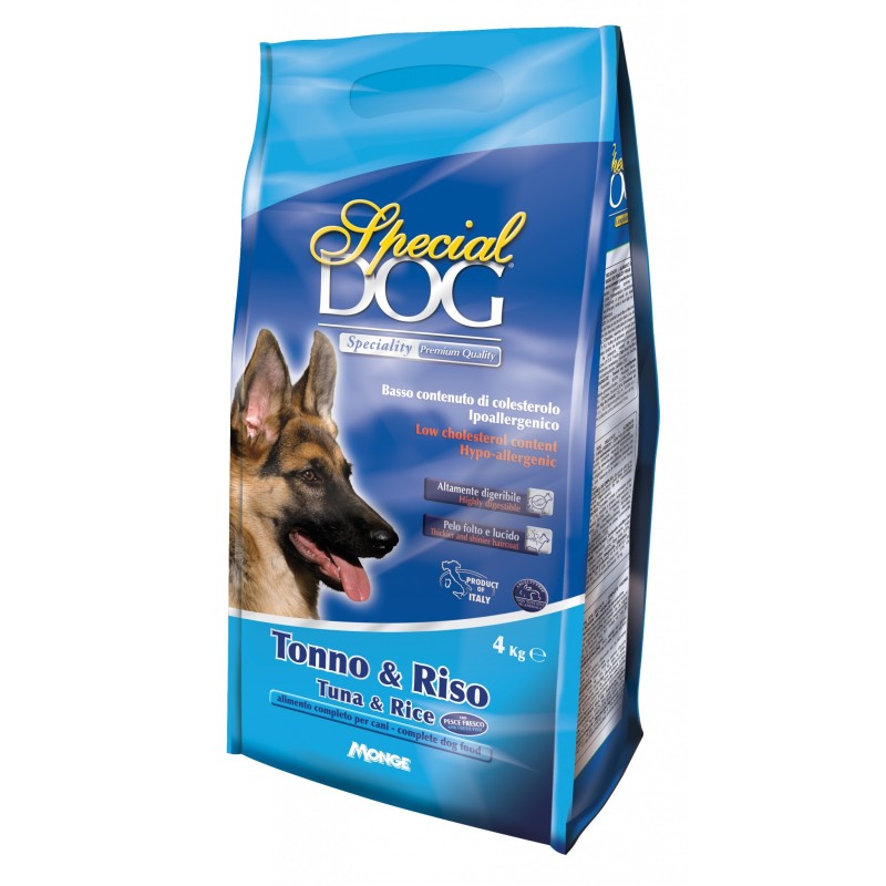 Monge SPECIAL DOG premium crocchette con Tonno e Riso da 15 kg 