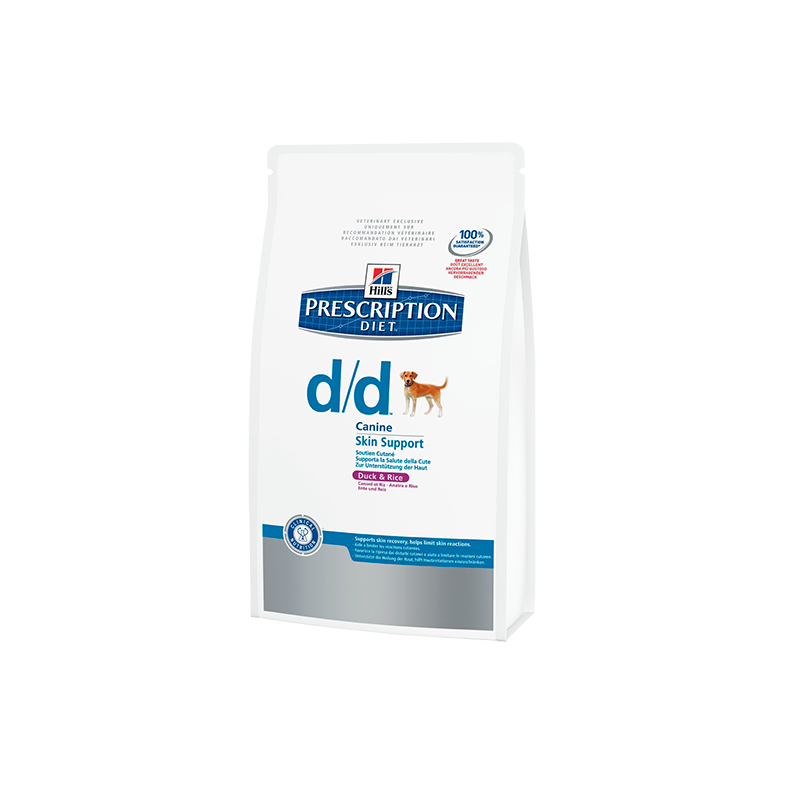 Hill's Prescription Diet Canine d/d Anatra & Riso disturbi della cute 2 kg secco