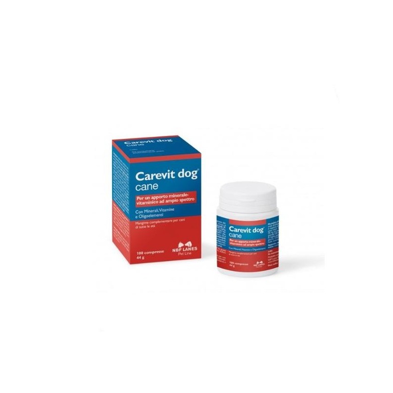 Nbf Lanes Carevit Dog 100 Compresse 