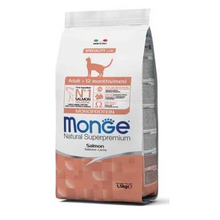 Monge Natural Superpremium Monoproteico Gatto Adulto Salmone da kg 10