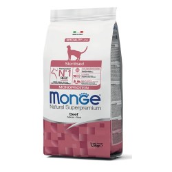 Monge Natural Superpremium Monoproteico Sterilizzato Gatto Adulto Manzo da kg 1,5