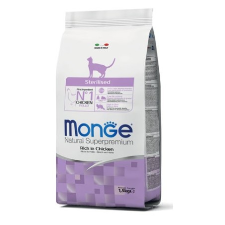 Monge Natural Superpremium Gatto Adult Sterilizzato Ricco di Pollo da gr 400