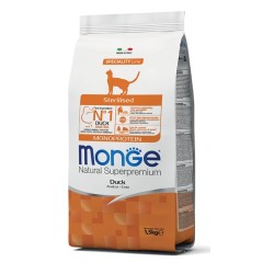 Monge Natural Superpremium Monoproteico Sterilizzato Gatto Adulto Anatra da kg 10 