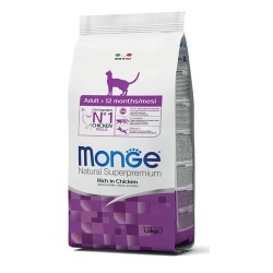 Monge Natural Superpremium Gatto Adult Ricco in Pollo da kg 10
