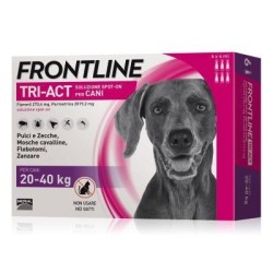 Boehringer Ingelheim Frontline Tri-Act Spot-On Antiparassitario per Cane da 6 Pipette da 20 - 40 kg € 5,86 Cadauna